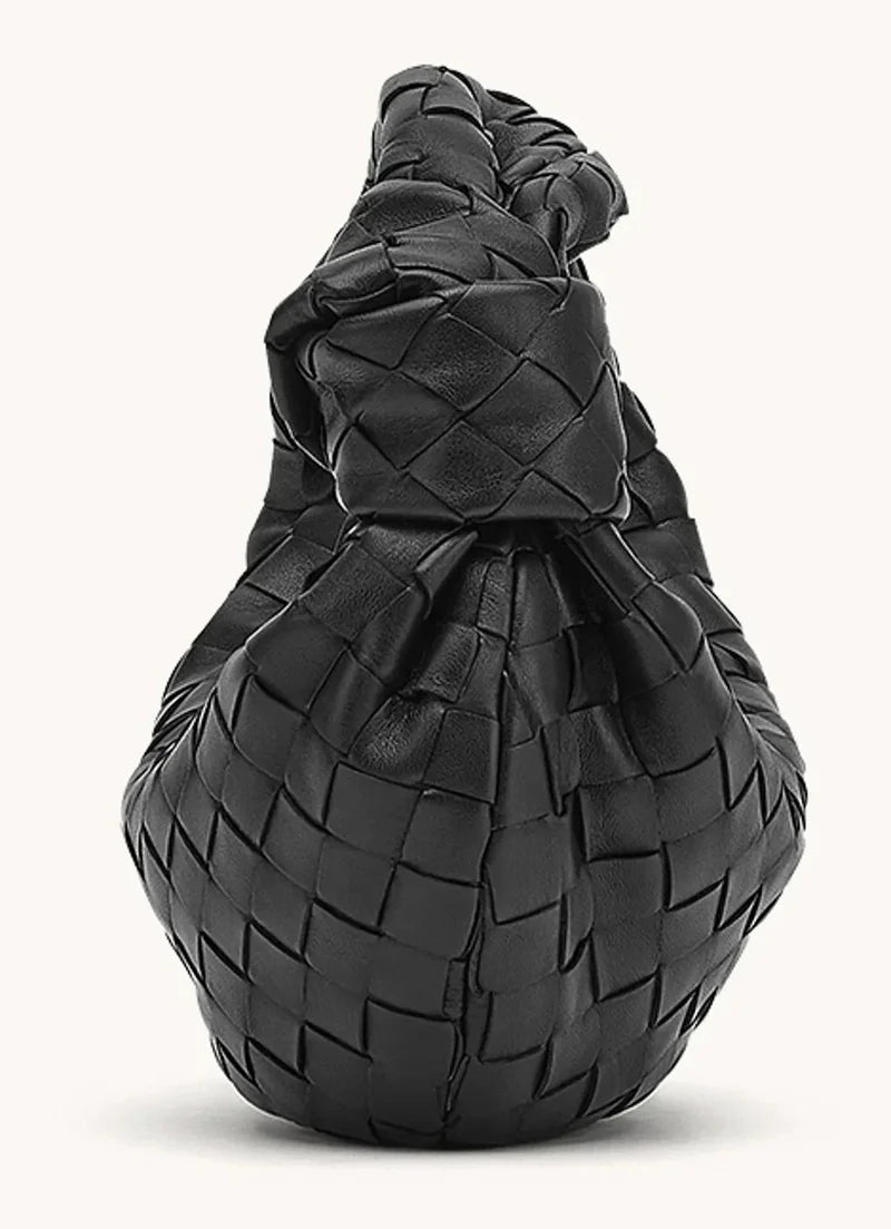 Velora - Trendy handtas met geknoopt handvat en ritssluiting