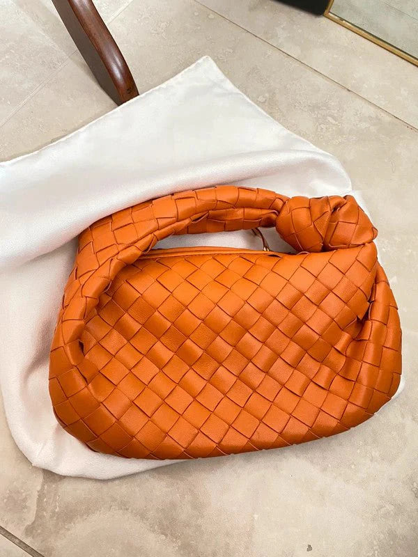 Velora - Trendy handtas met geknoopt handvat en ritssluiting