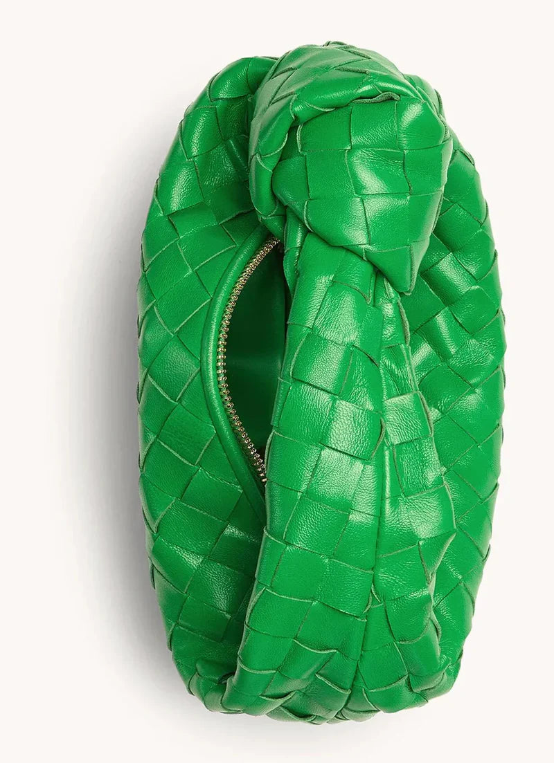 Velora - Trendy handtas met geknoopt handvat en ritssluiting