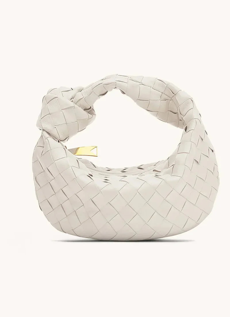 Velora - Trendy handtas met geknoopt handvat en ritssluiting