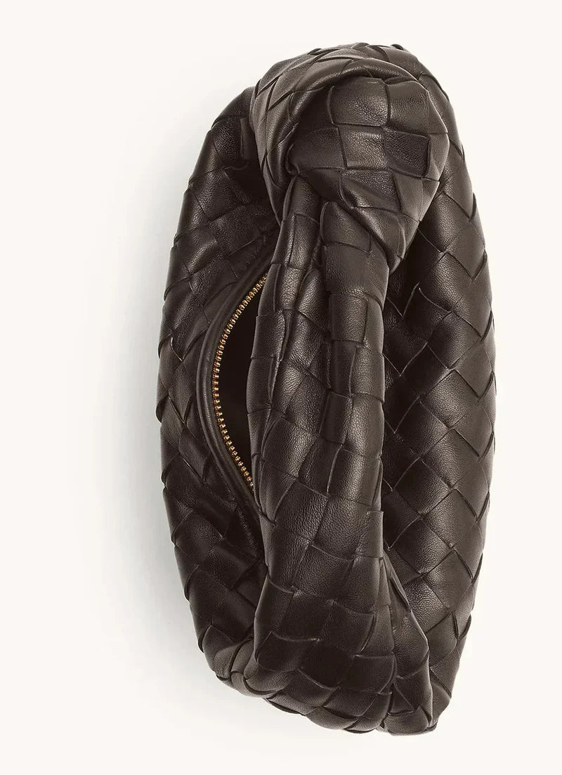 Velora - Trendy handtas met geknoopt handvat en ritssluiting