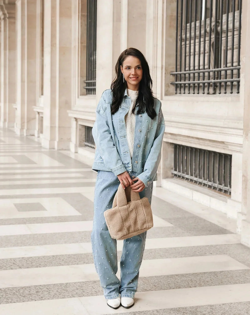 GlamLux - Sprankelende Slim-Fit Jeans met een vleugje glamour