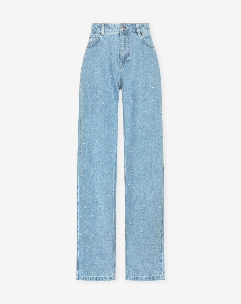 GlamLux - Sprankelende Slim-Fit Jeans met een vleugje glamour