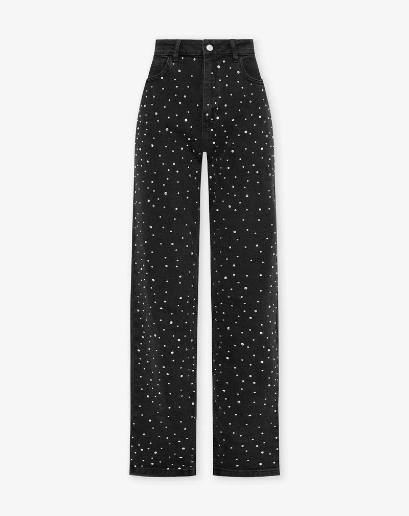 GlamLux - Sprankelende Slim-Fit Jeans met een vleugje glamour