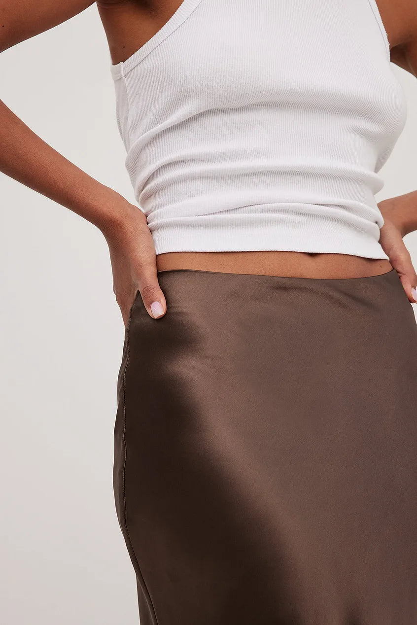 Rozi - Elegante High-Waisted Maxi Rok met Vloeiend Ontwerp