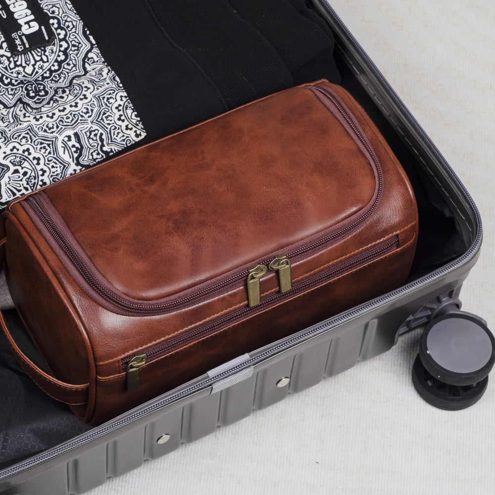 EliteTravel - Slanke, functionele toilettas met handige vakken