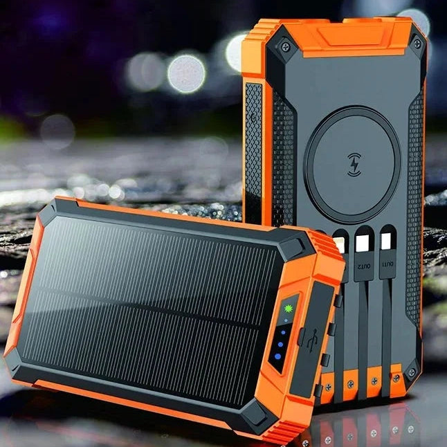 SunCharge - Powerbank op zonne-energie met meerdere laadpoorten
