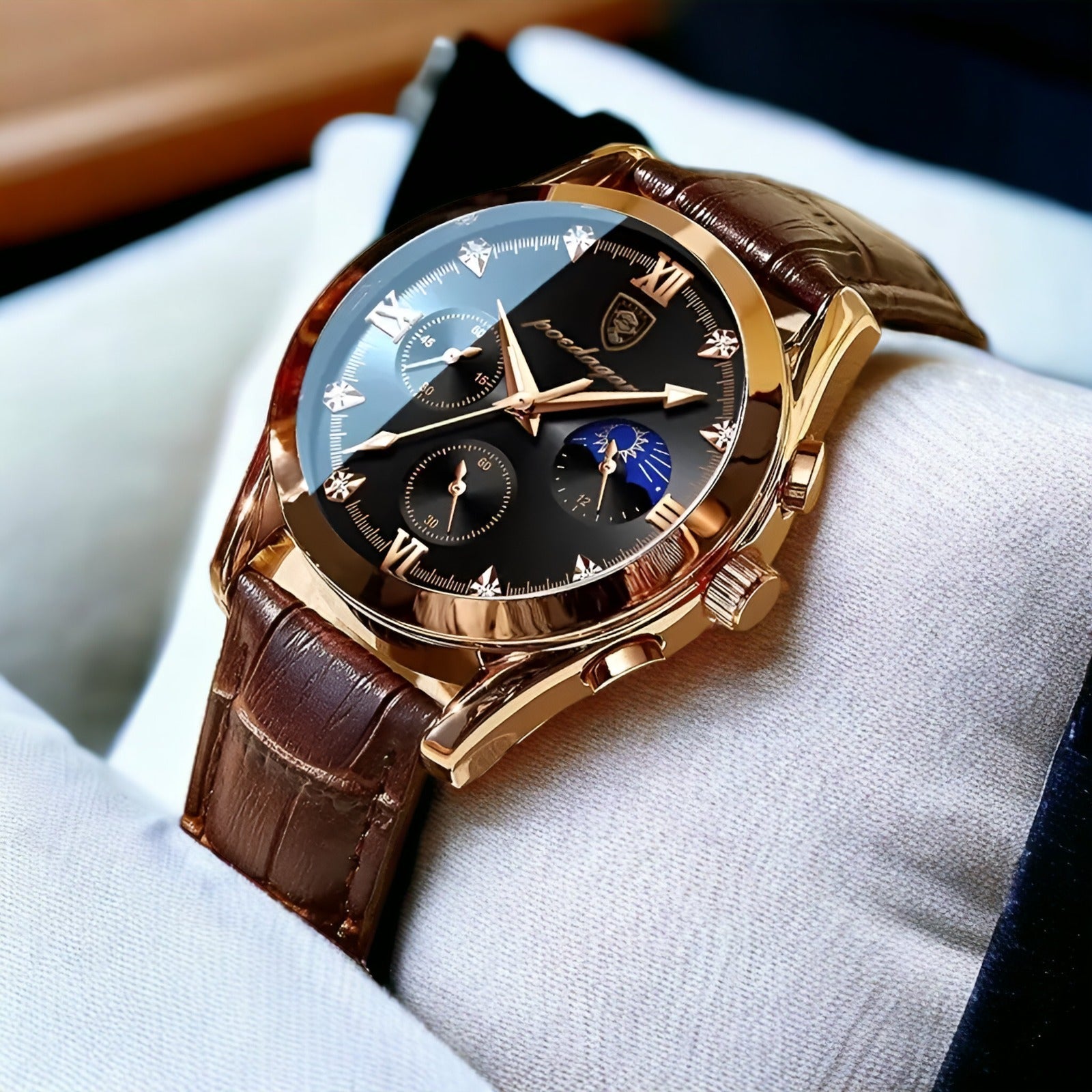 John - Zwitsers quartzhorloge met tijdloze elegantie en precisie