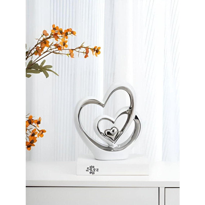 HeartGlow - Stijlvol dubbel hartbeeld voor moderne interieurs