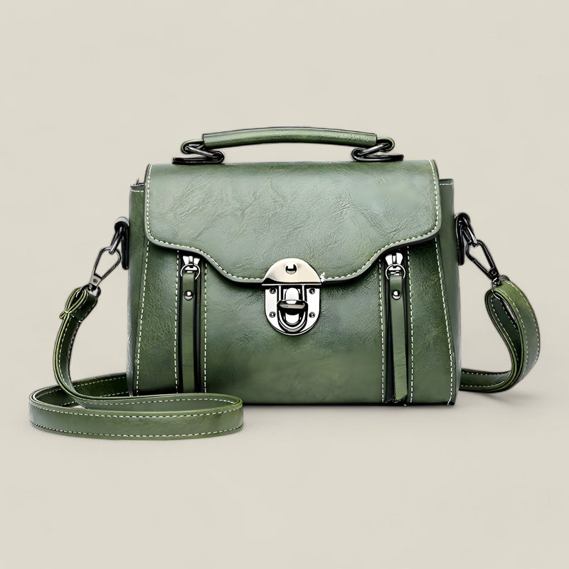 Elara - Elegante vierkante schoudertas met klepsluiting