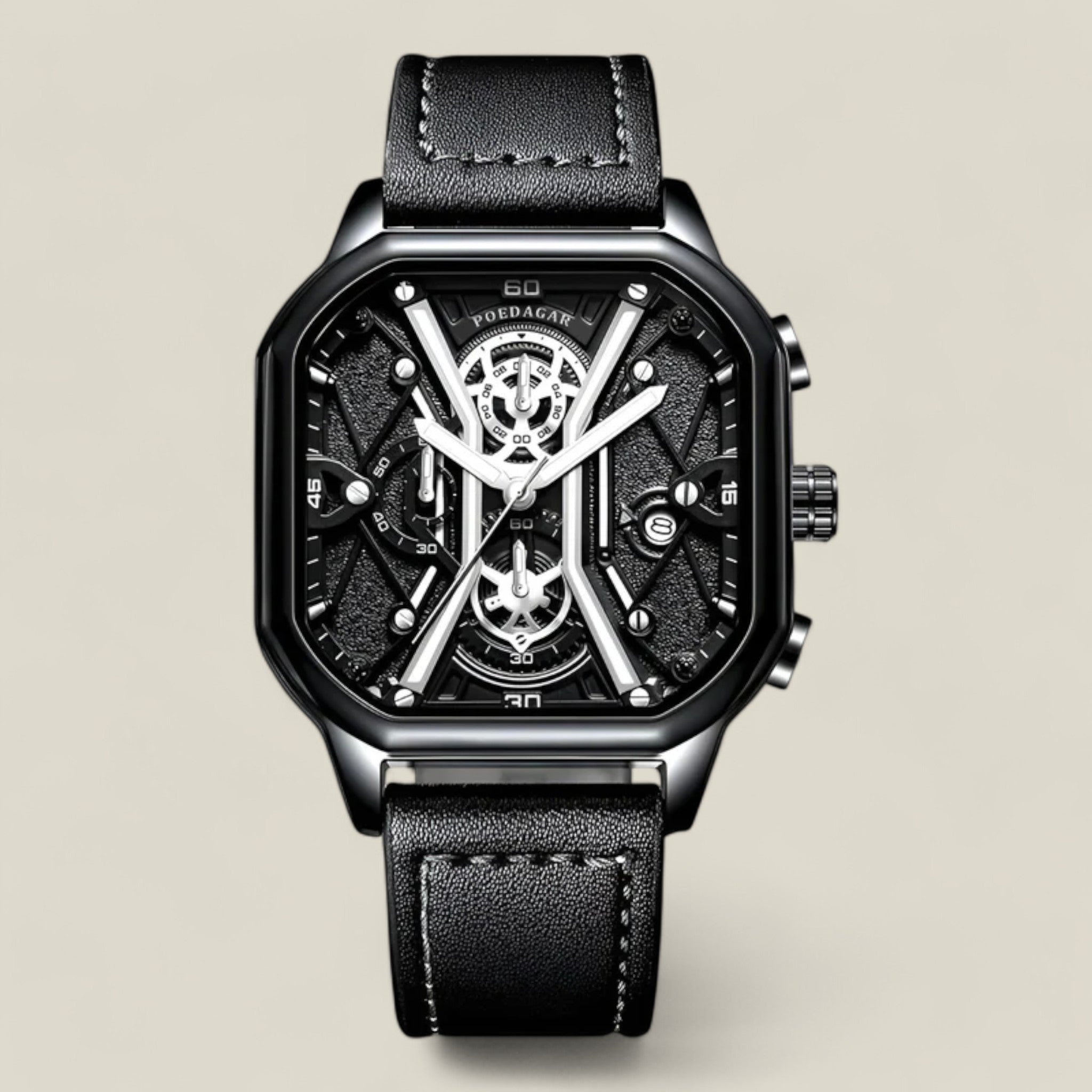 Noah - Luxe chronograafhorloge met gepolijst ontwerp en precisie