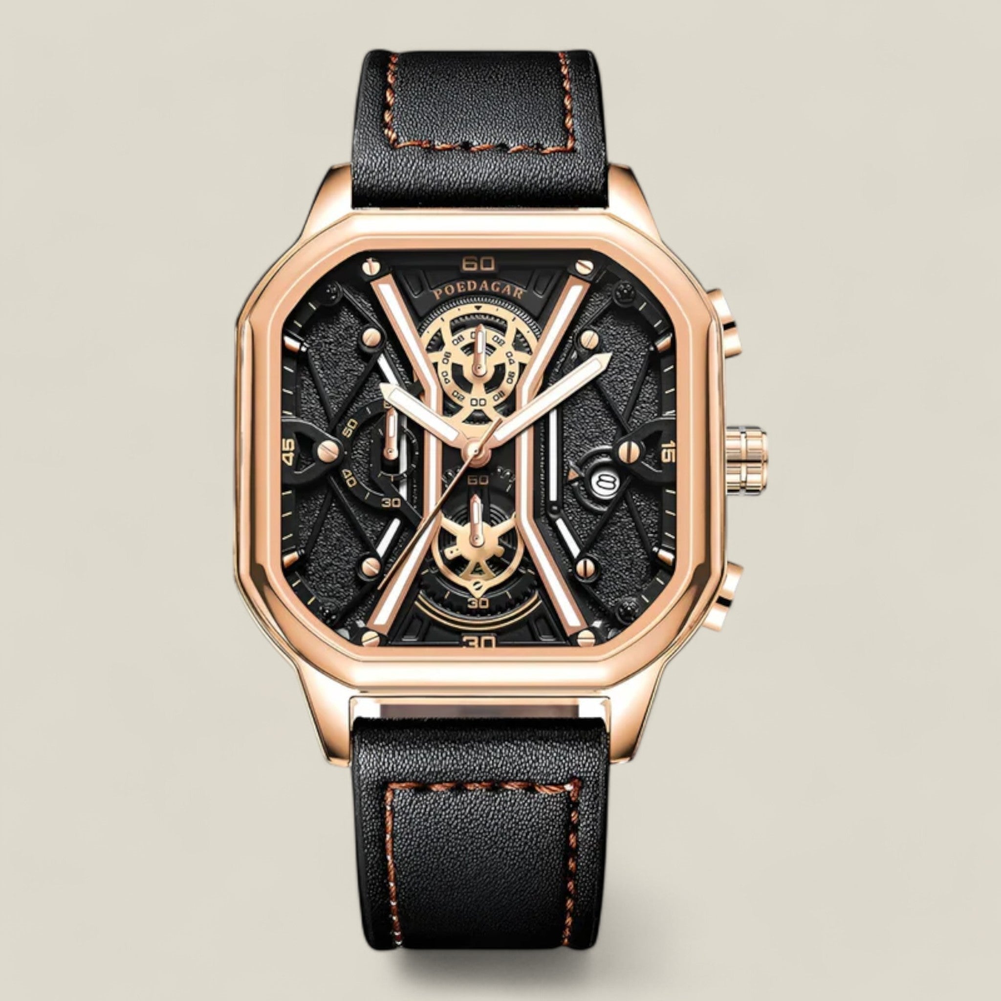 Noah - Luxe chronograafhorloge met gepolijst ontwerp en precisie