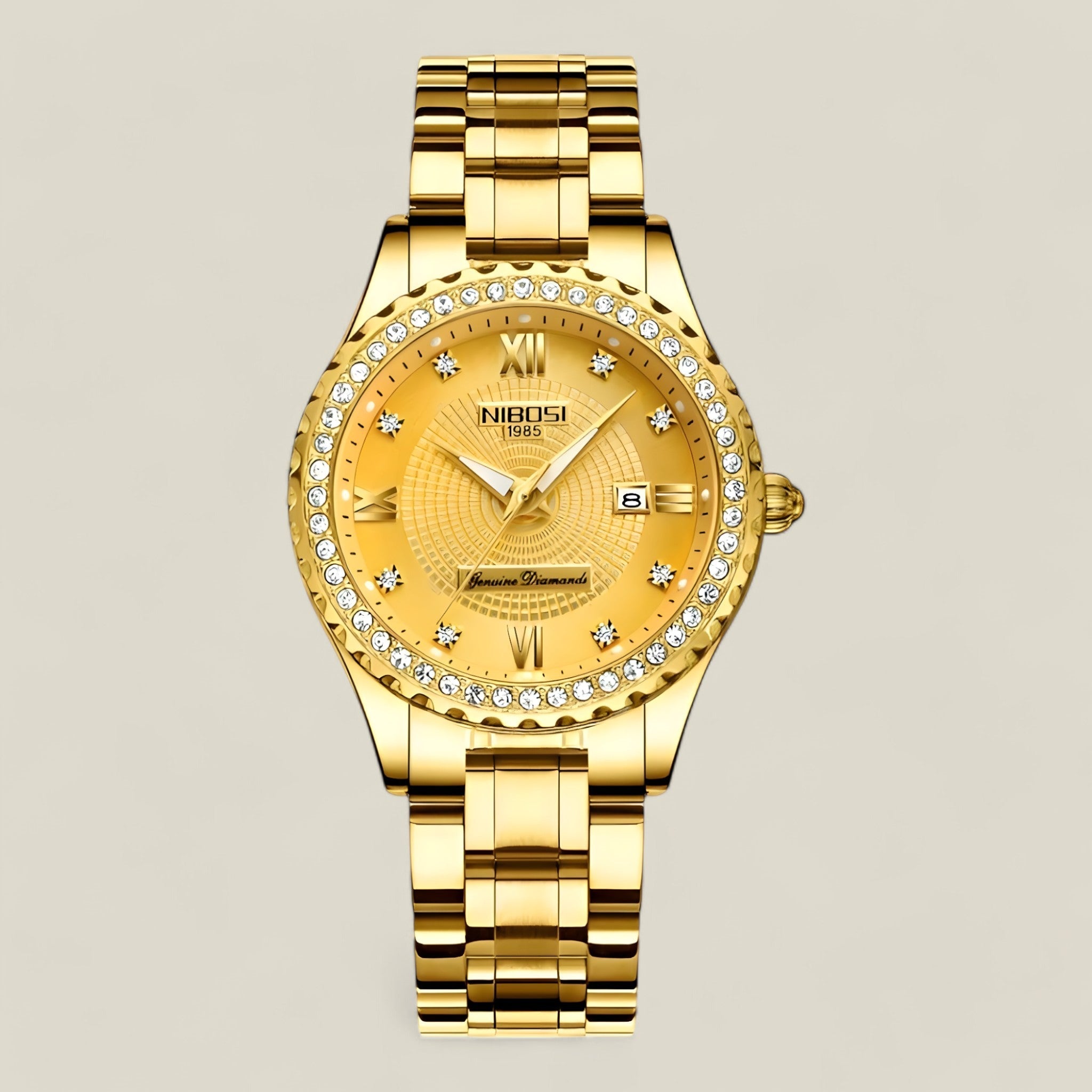 Agnes - Elegant gouden horloge met klassieke armband voor verfijnde stijl