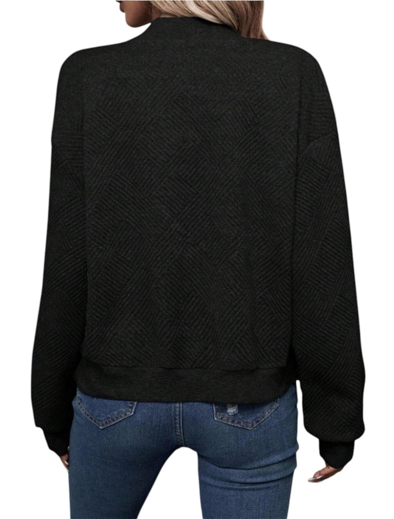 Fiona – Trendy bomberjack met ritssluiting aan de voorkant en gestructureerd ontwerp