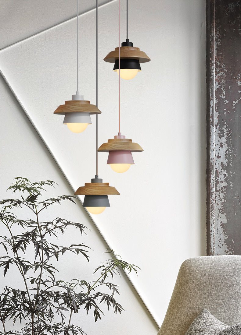 NordWood - Moderne Scandinavische houten hanglamp