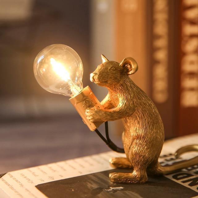 GlowNest - Speelse lamp in de vorm van een muis