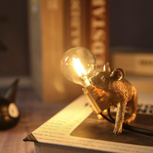 GlowNest - Speelse lamp in de vorm van een muis