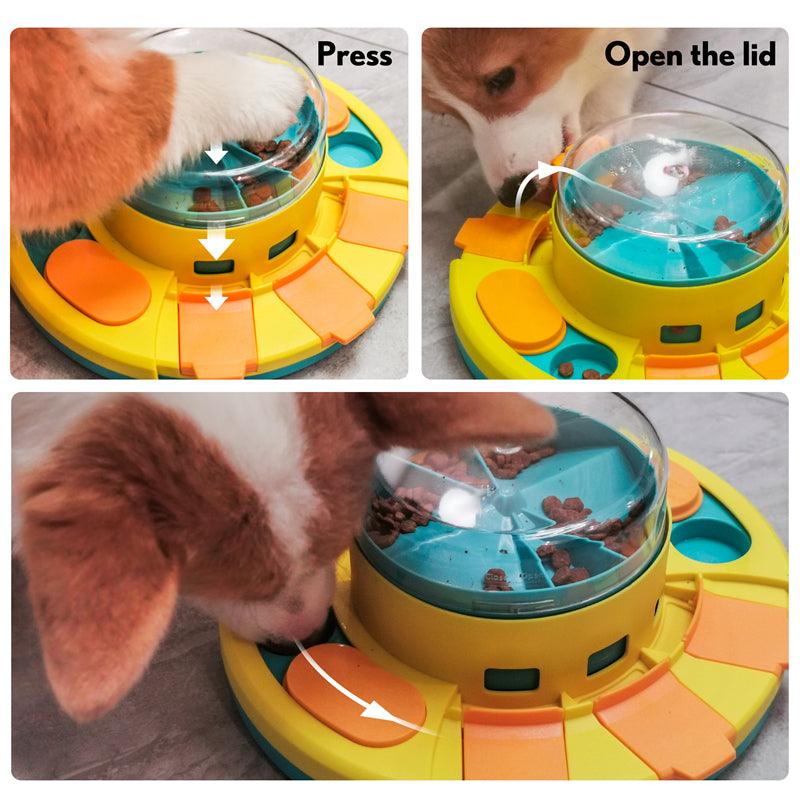 PuzzleToy - Interactieve voerbak voor honden voor mentale stimulatie en spel