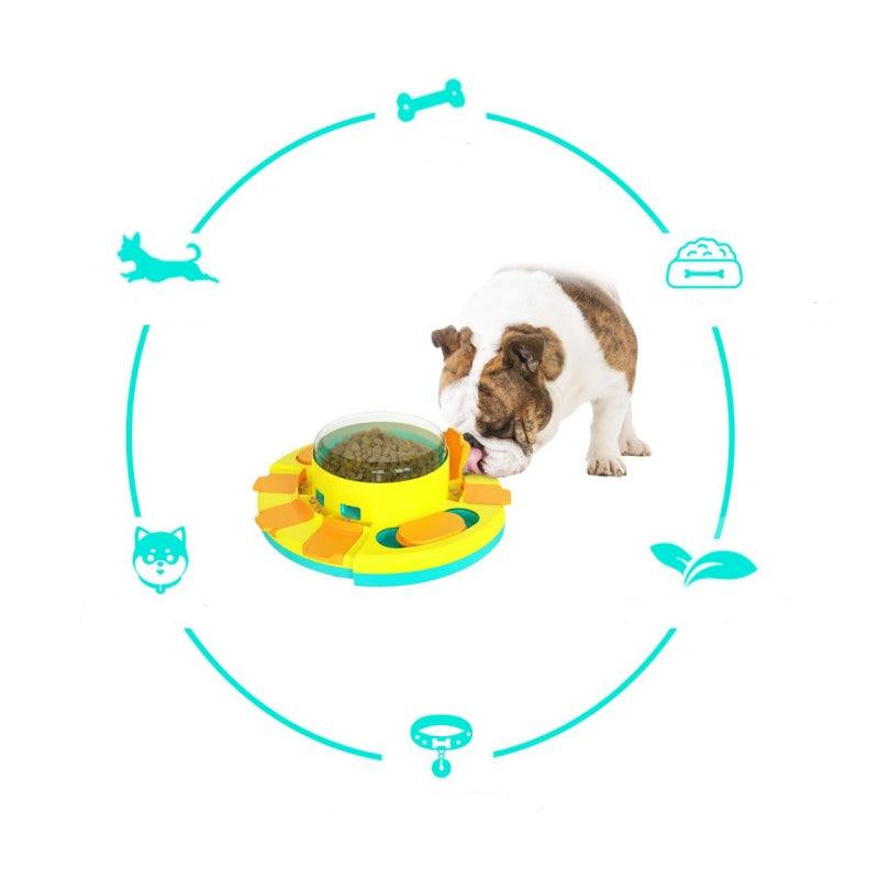 PuzzleToy - Interactieve voerbak voor honden voor mentale stimulatie en spel