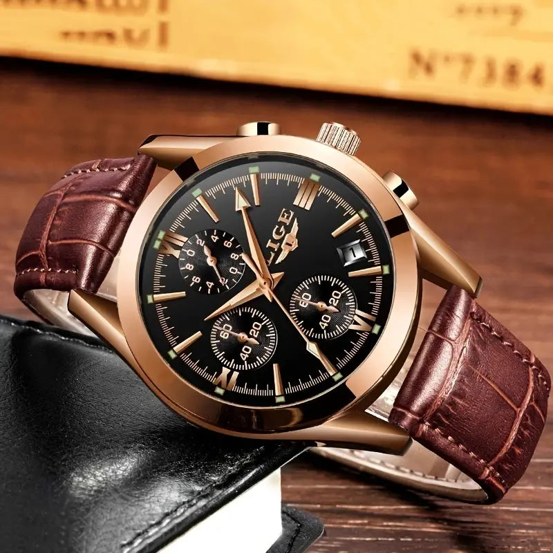 Ethan - Luxe militair horloge met precisie en robuuste elegantie
