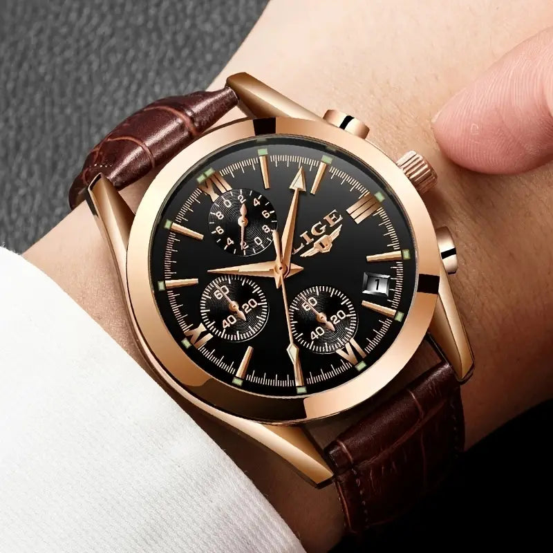 Ethan - Luxe militair horloge met precisie en robuuste elegantie