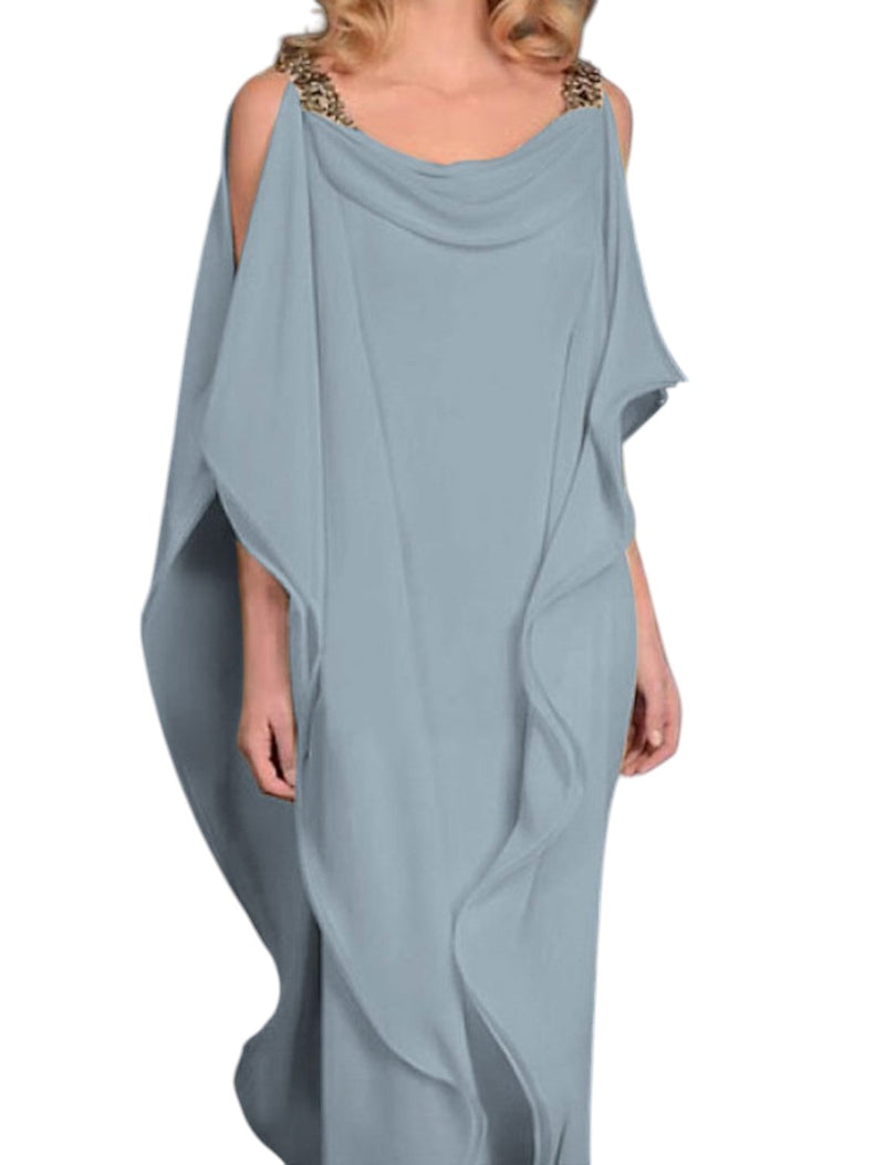 Seraphina - Vloeiende maxi jurk met open schouders