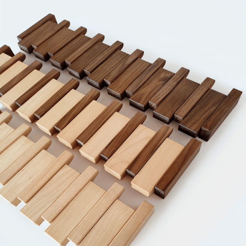 ToneRack - Piano Key Wandkapstok met intrekbare haken