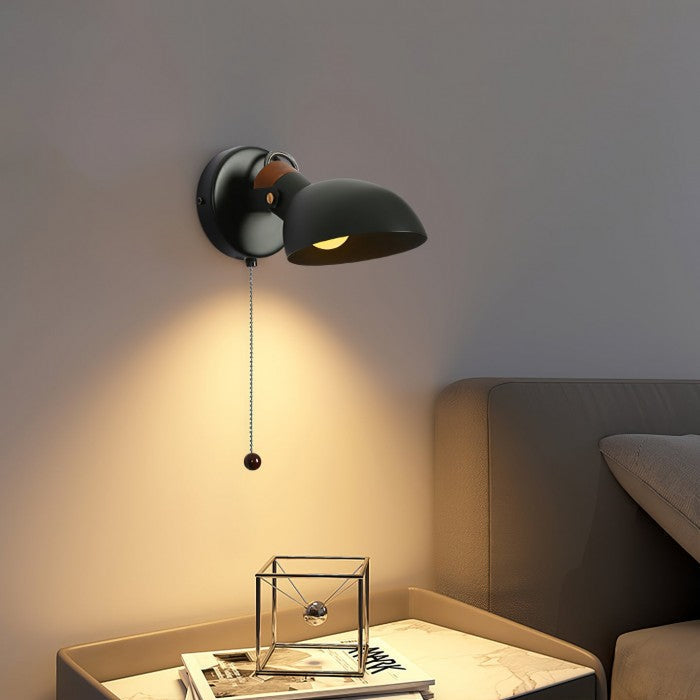 AngleGlow - 180° verstelbare wandlamp met trekschakelaar voor verlichting op maat