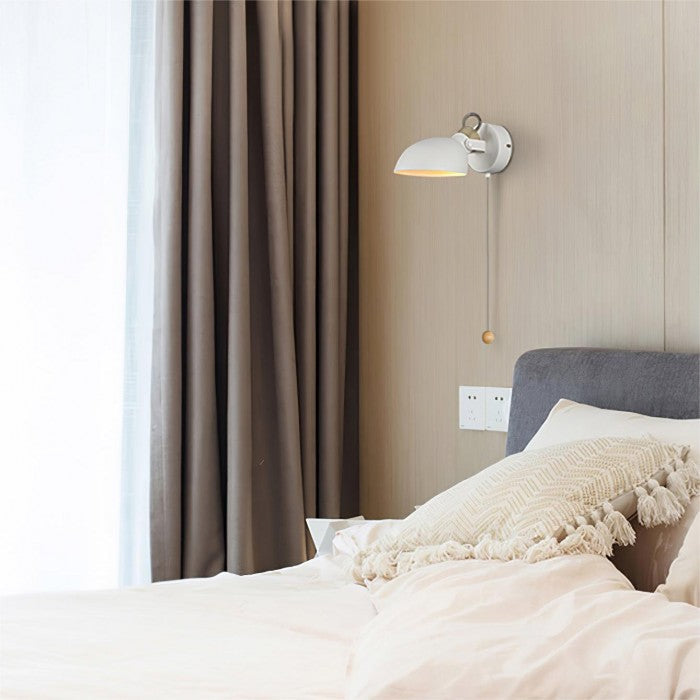 AngleGlow - 180° verstelbare wandlamp met trekschakelaar voor verlichting op maat
