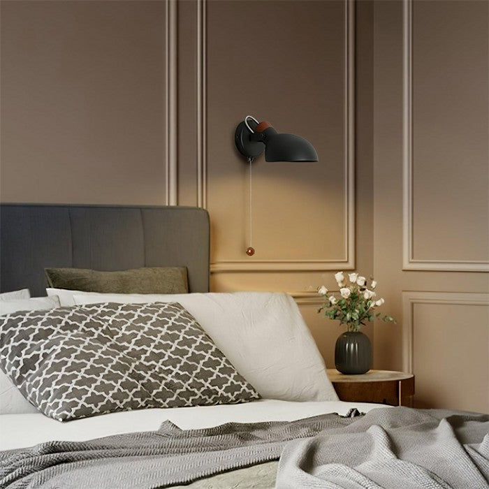 AngleGlow - 180° verstelbare wandlamp met trekschakelaar voor verlichting op maat
