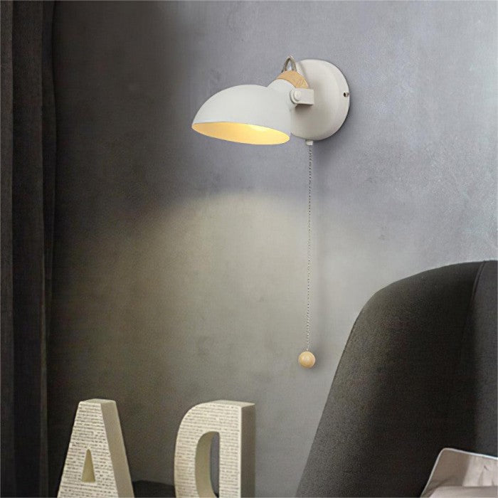 AngleGlow - 180° verstelbare wandlamp met trekschakelaar voor verlichting op maat
