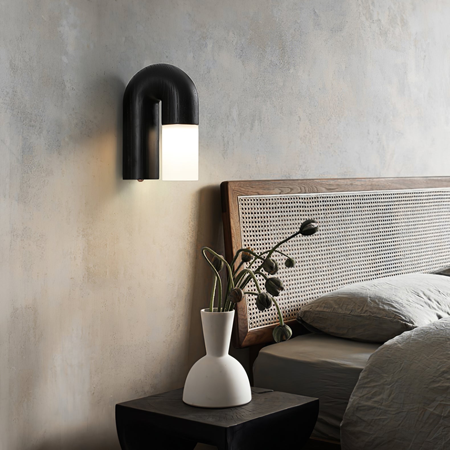 Fjordly - Minimalistische houten wandlamp met zachte LED-verlichting