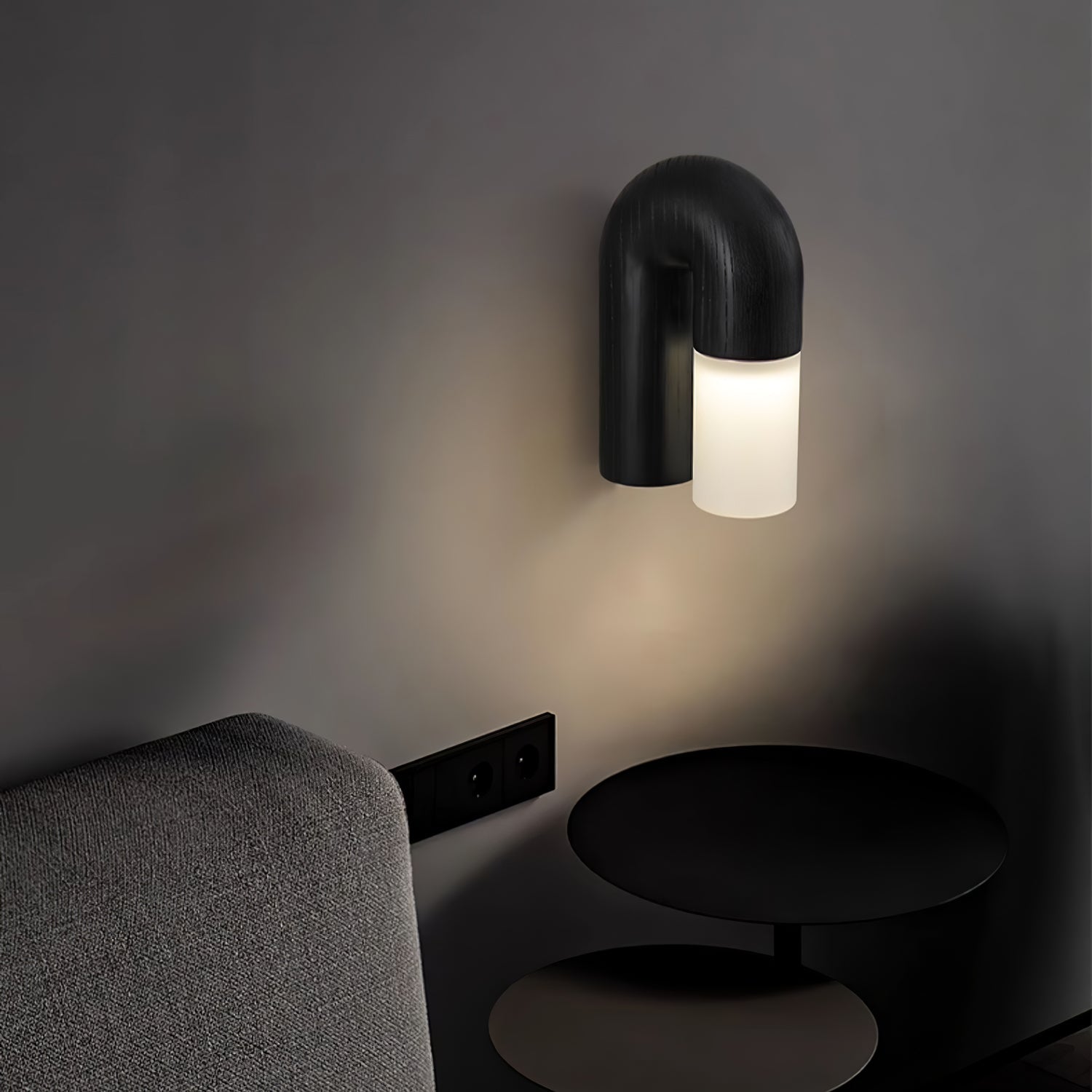 Fjordly - Minimalistische houten wandlamp met zachte LED-verlichting