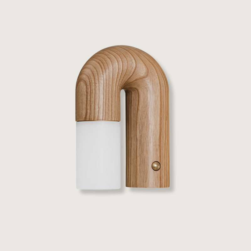 Fjordly - Minimalistische houten wandlamp met zachte LED-verlichting