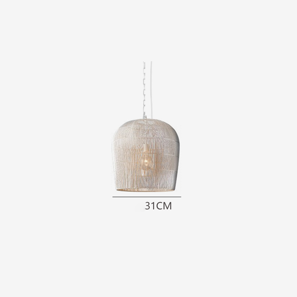 WickerGlow - Handgeweven rotan hanglamp met warme sfeer