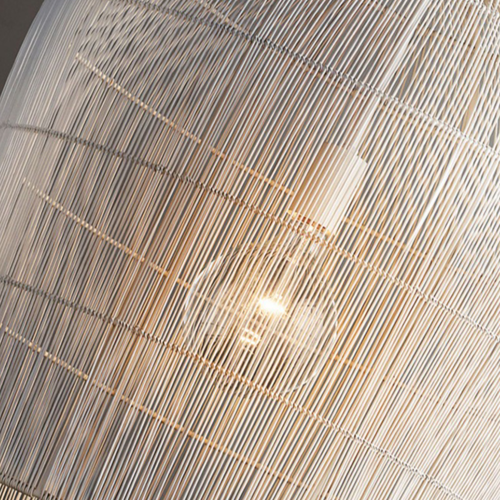 WickerGlow - Handgeweven rotan hanglamp met warme sfeer