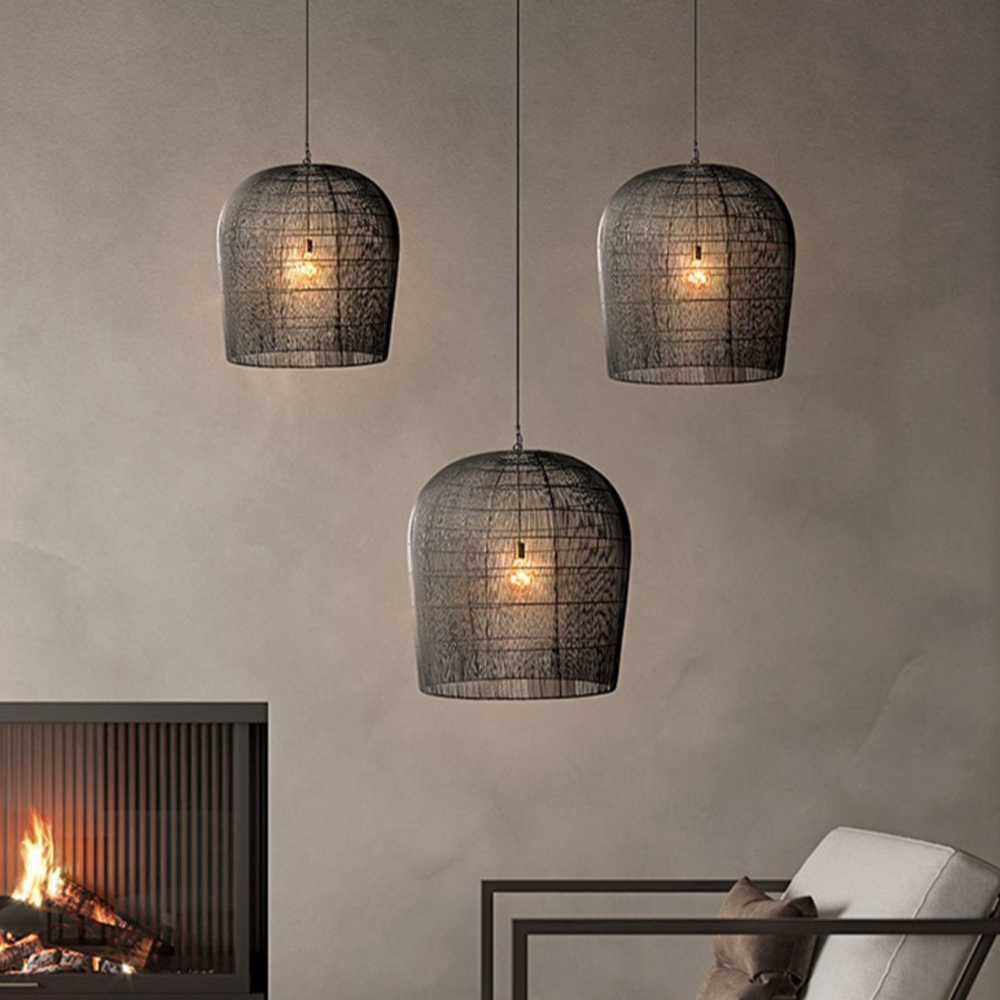 WickerGlow - Handgeweven rotan hanglamp met warme sfeer