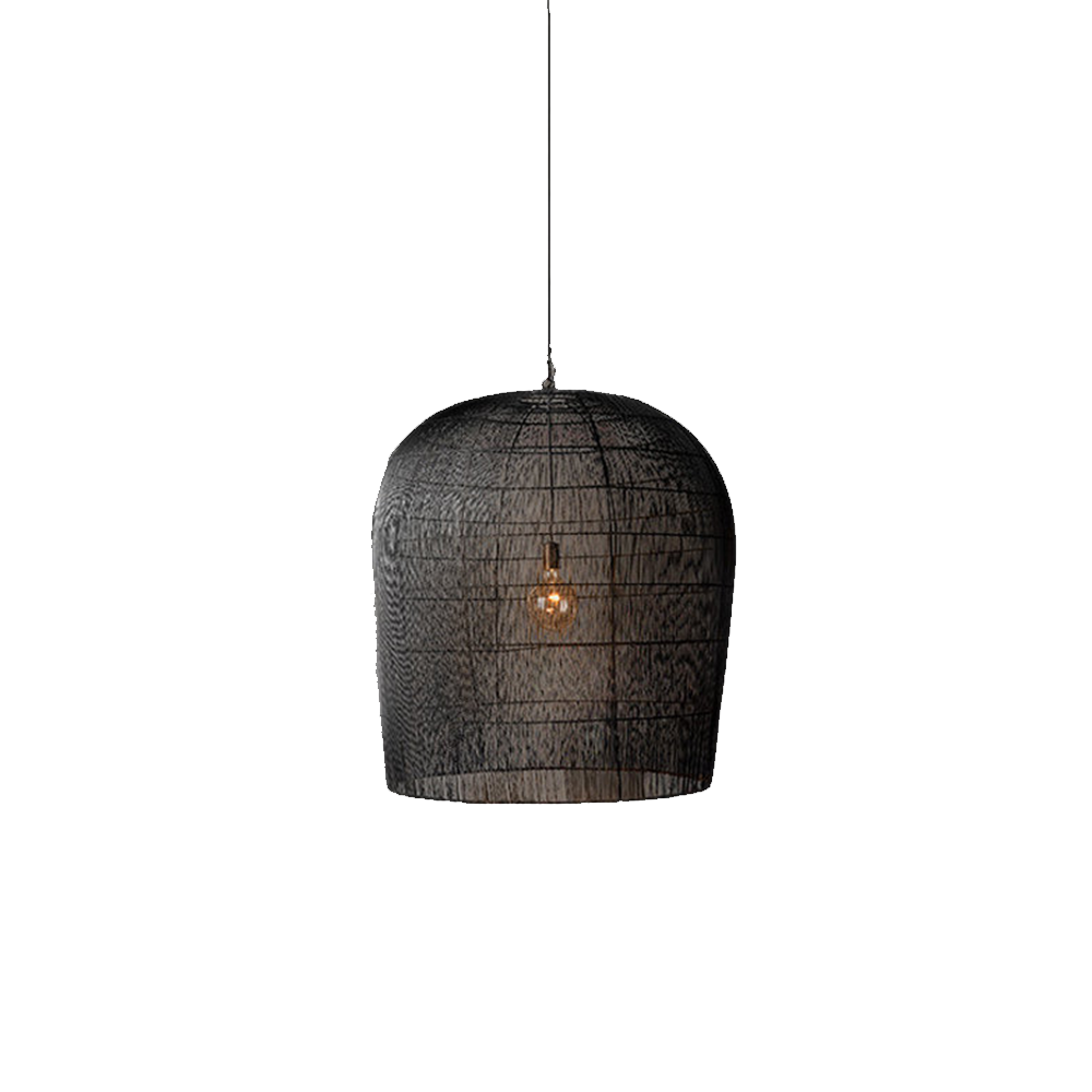 WickerGlow - Handgeweven rotan hanglamp met warme sfeer