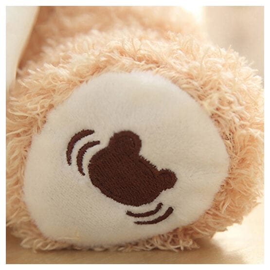 GiggleBear - Geanimeerde Kiekeboe Teddy met zang en speelfunctie met deken