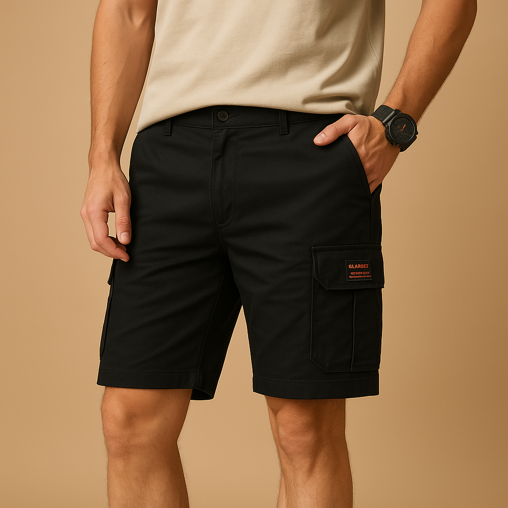 Damon - Stijlvolle cargoshorts met gestructureerde tailleband en praktische zakken