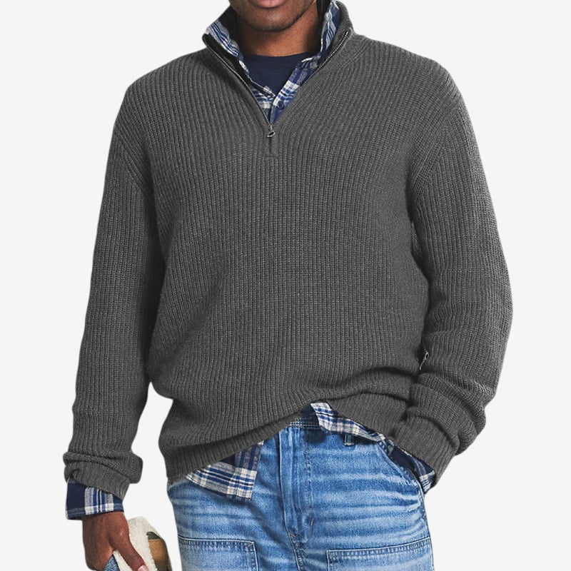 Hugo – Half Zip Trui met Lange Mouwen