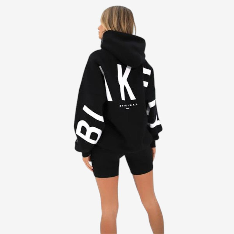 Aimee - Oversized Hoodie met Lange Mouwen en Geribbelde Manchetten