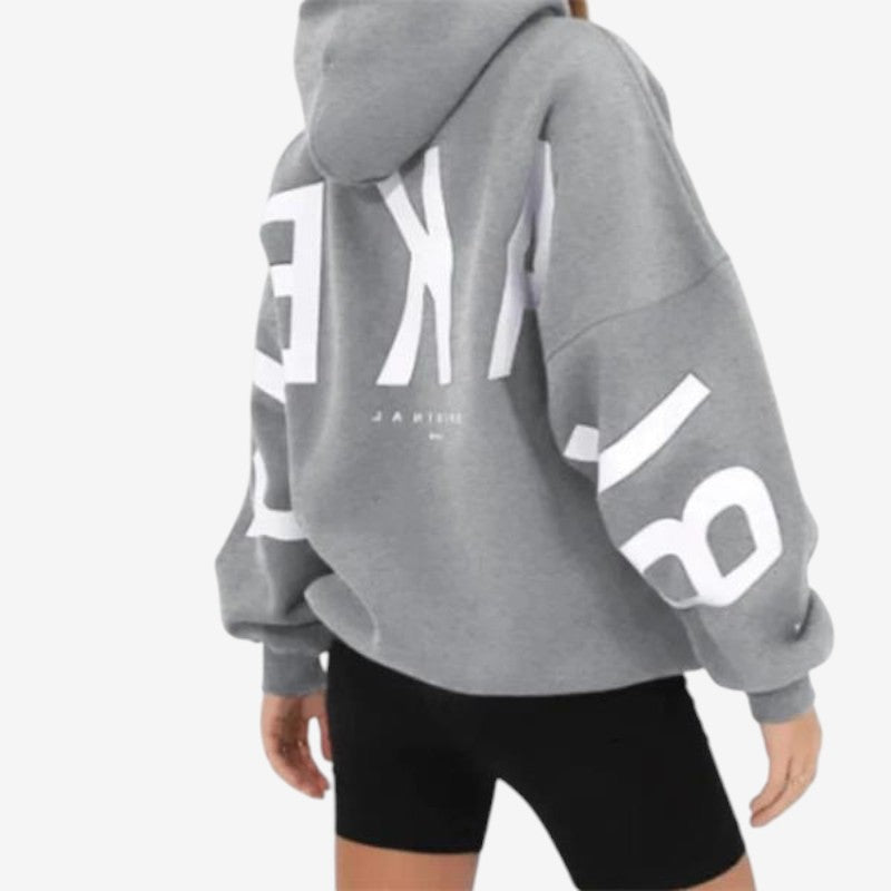 Aimee - Oversized Hoodie met Lange Mouwen en Geribbelde Manchetten