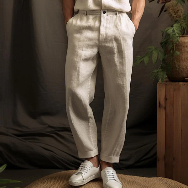 CottonChic™ - Heren Linnen ZomerBroek