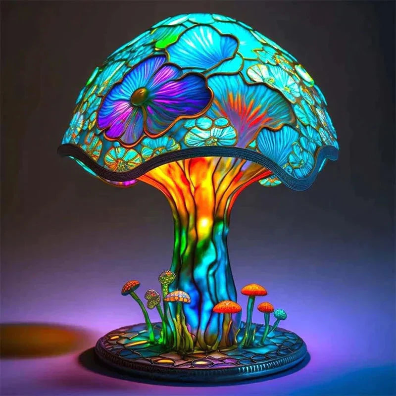 AuraGlass - Magische Lamp Van Gekleurd Glas Voor Een Ontspannen Sfeer