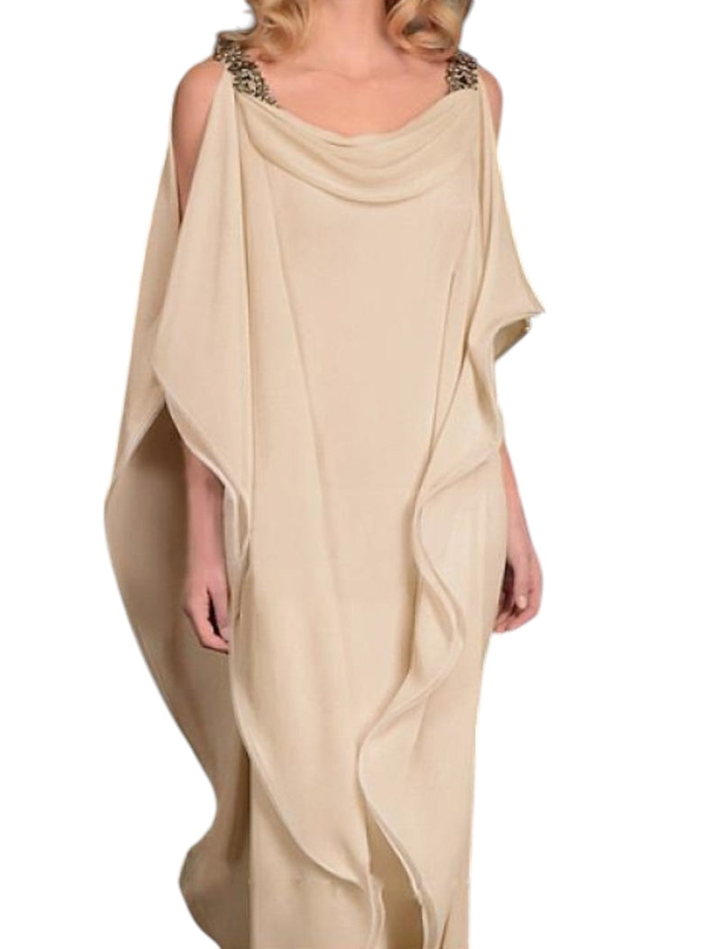 Seraphina - Vloeiende maxi jurk met open schouders