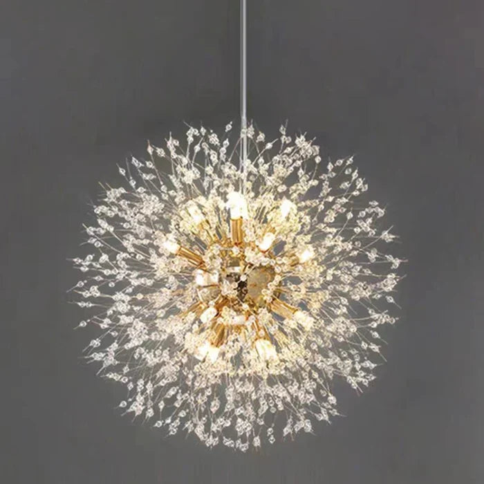 StarAura - Kristallen LED Hanglamp met Paardenbloem Geïnspireerd