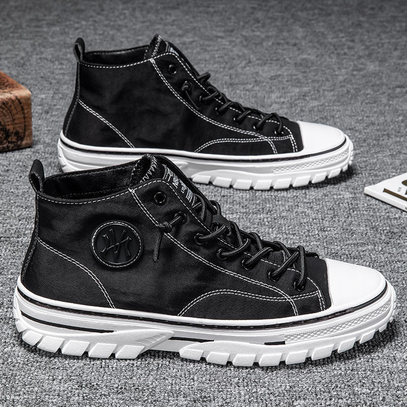 Max - Stijlvolle hoge sneakers met contraststiksels voor een sportieve look