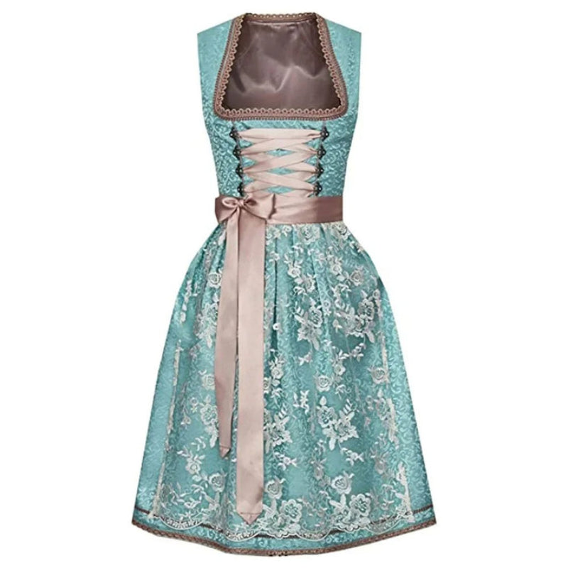 Helena – Korte Mouwen Dirndl Kostuum met Flatterend Silhouet