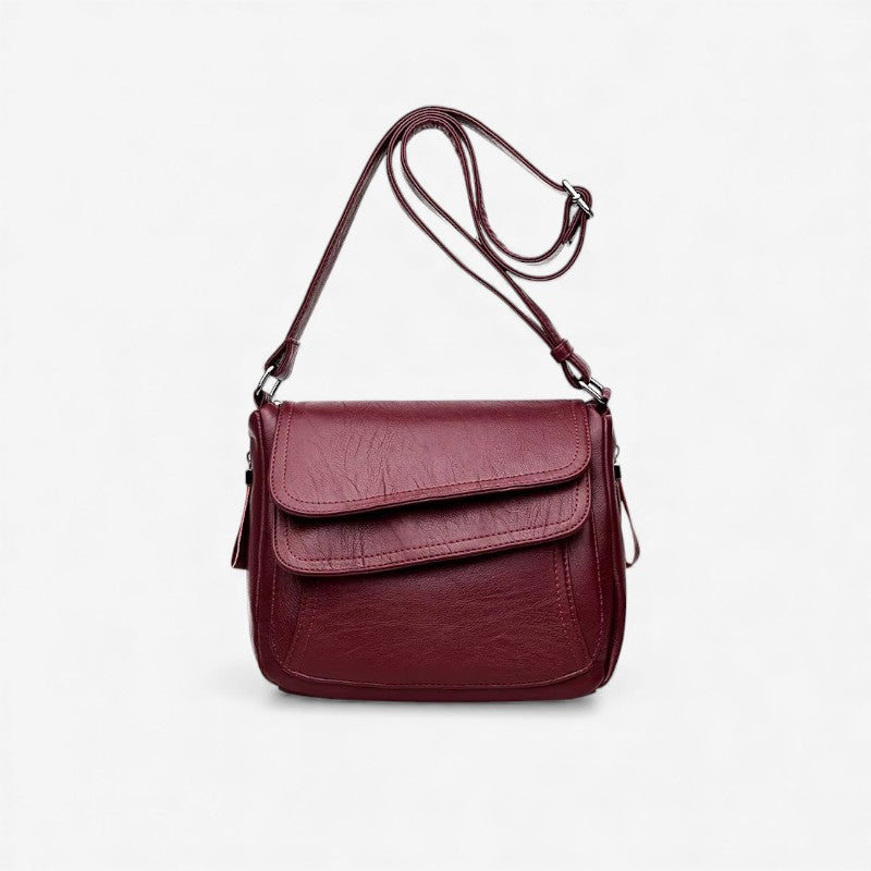 Elin – Schoudertas met Verstelbare Bandjes en Ritsvakken